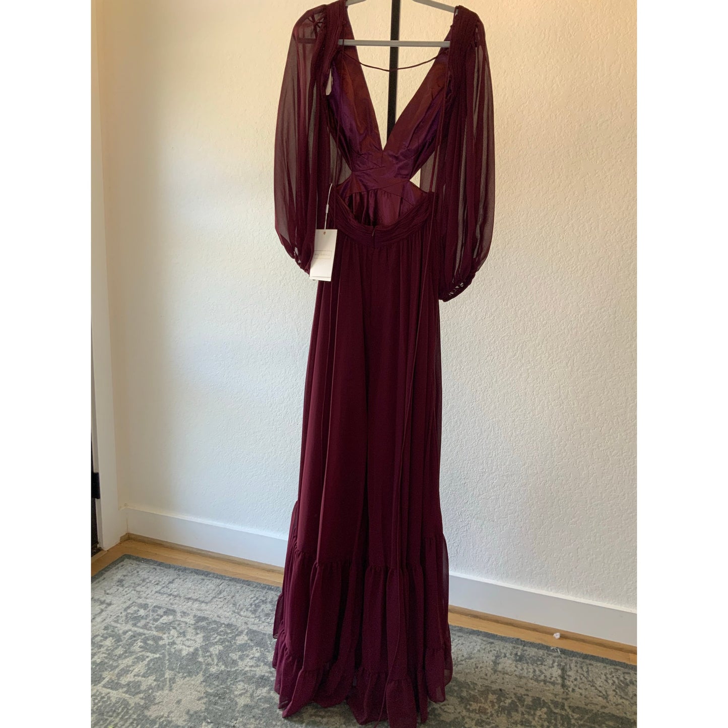 Mac Duggal | Pleated Chiffon Evening Dress