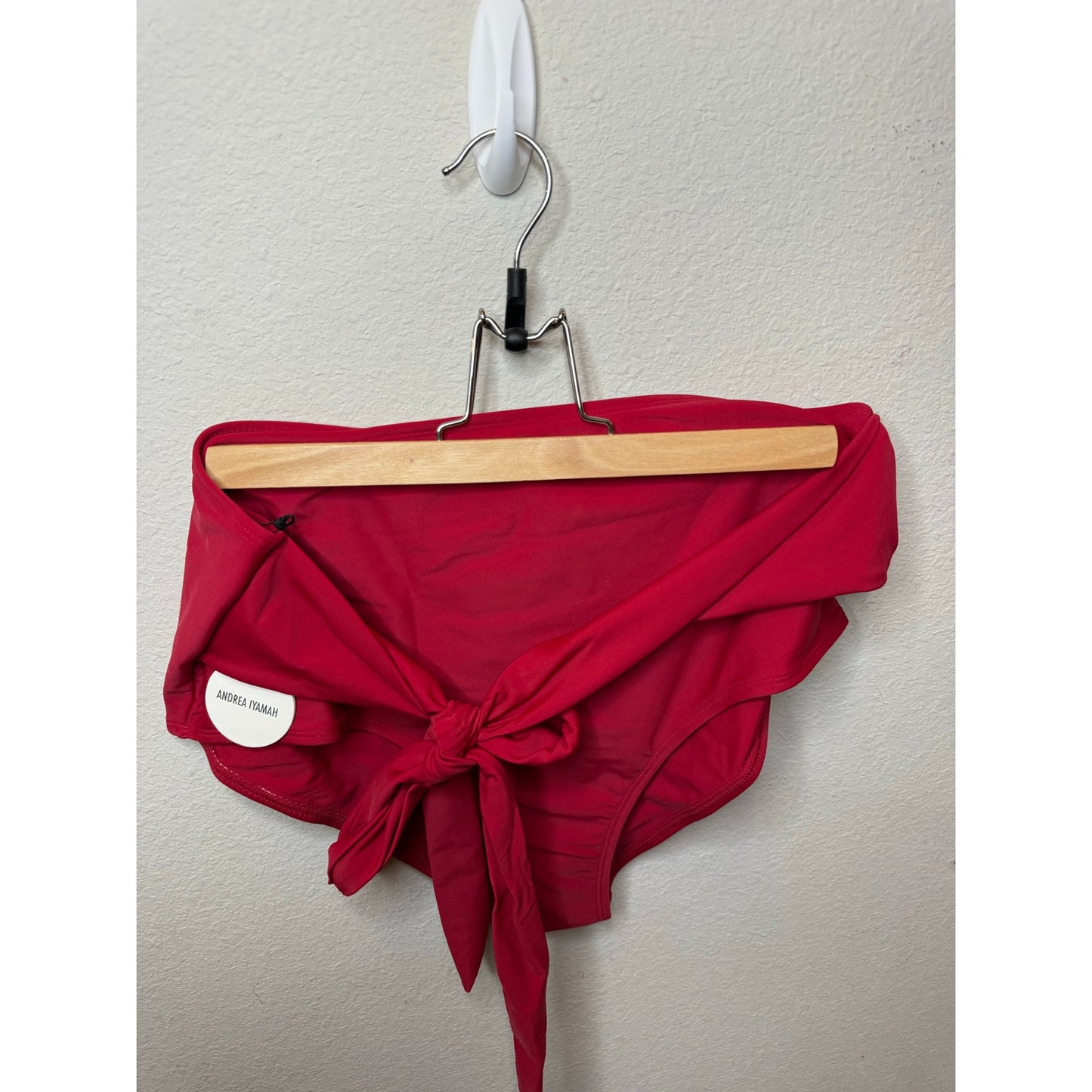 NWT Andrea Iyamah Maven High Waisted Bikini Bottom Red Women's XXXL Beach Swim