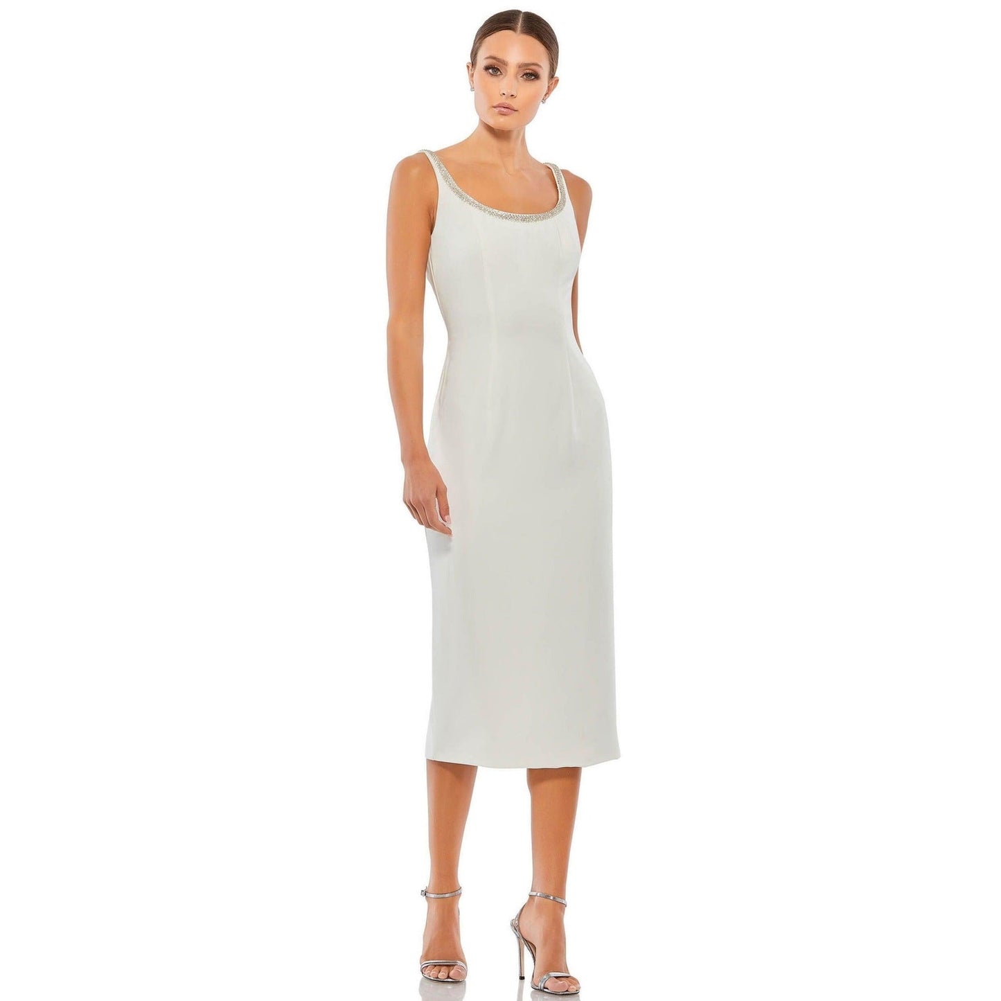 Mac Duggal | Sleeveless Cocktail Midi Dress