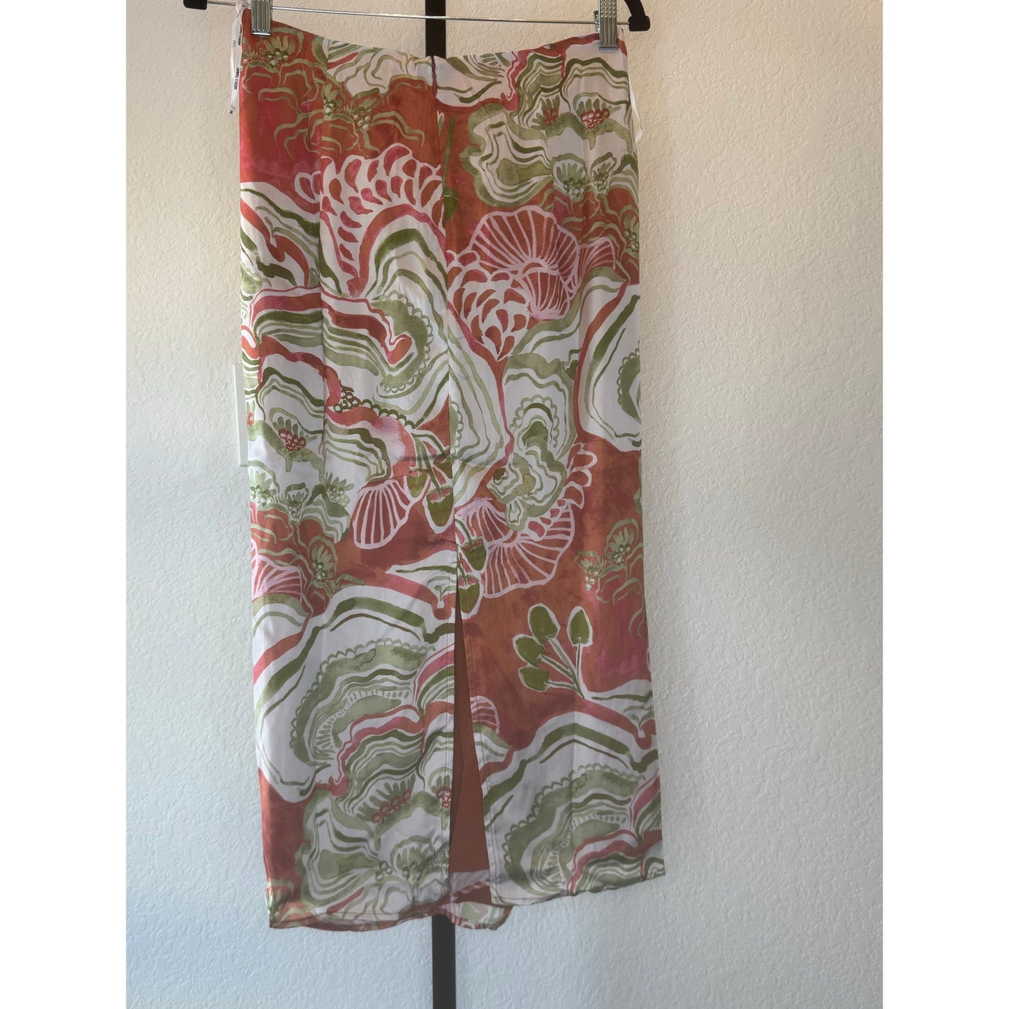 Andrea Iyamah | Behati Satin Draped Midi Skirt