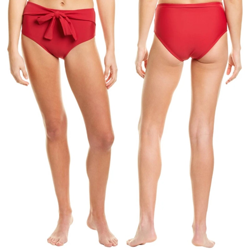 NWT Andrea Iyamah Maven High Waisted Bikini Bottom Red Women's XXXL Beach Swim