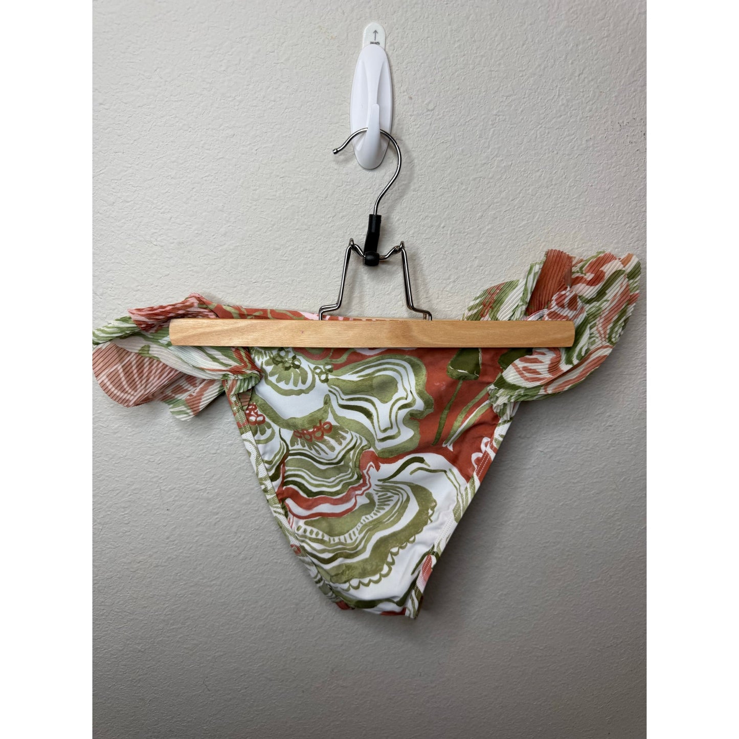 NWT Andrea Iyamah Salama Bikini Bottom Abstract Mushroom Print Women's S Swim